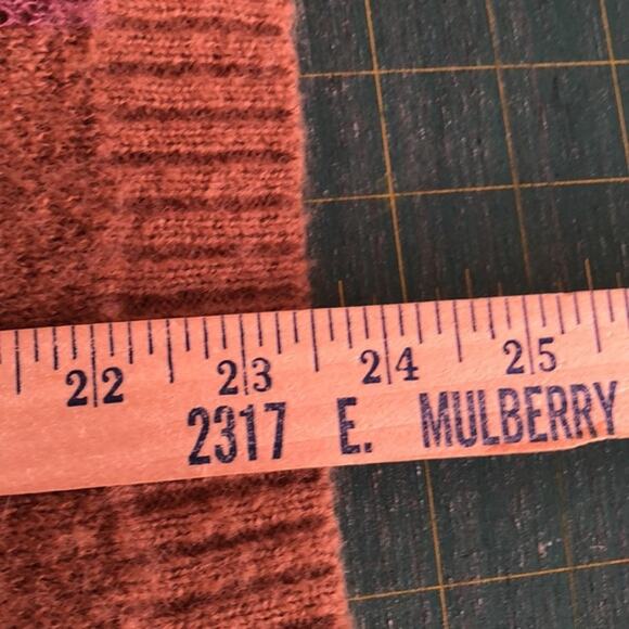 RD Style Womens Pullover Tan Striped Long Sleeve Sweater Sz M Crew Neck - Picture 6 of 6